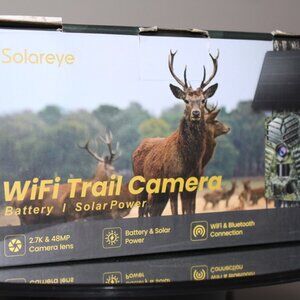 Solareye Solar Trail WiFi Solar Powered 2.7K 48MP Game Camera with Night Vision